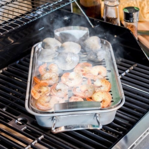 Char-Broil Grill+ Stainless Steel Grilling Tray