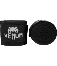 Bokso bintai Venum Kontact, 4,5 m – juodi