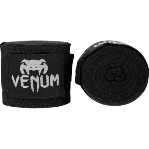 Боксёрские бинты Venum Kontact, 4,5 м – чёрные