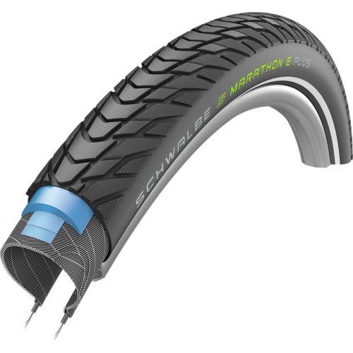 Padanga Schwalbe Marathon E-Plus 28" x 2.15" (55-622) // HS498, DualGuard, kamerinė
