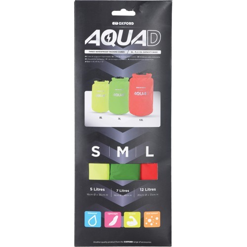 Waterproof Bags Oxford Aqua D (3-Piece Set – 5L, 7L and 12L Capacity)