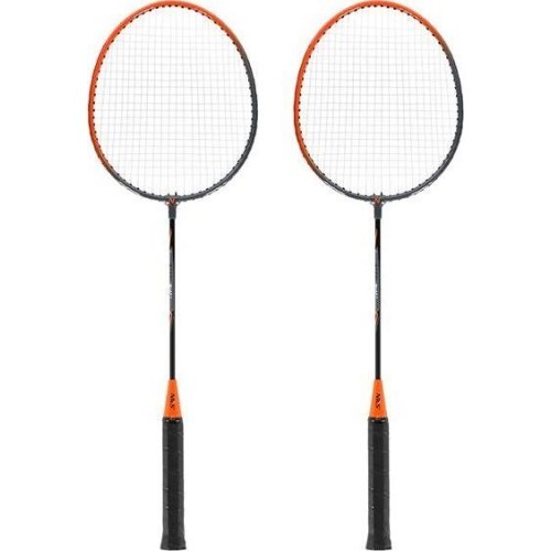 NRZ005 STEEL / BADMINTON SET 2 ROCKETS + COVER NILS