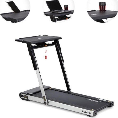 LOOP12 MULTI GRAY ELECTRIC TREADMILL WITH TABLE HMS