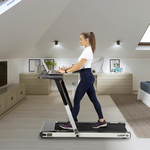 LOOP12 MULTI GRAY ELECTRIC TREADMILL WITH TABLE HMS