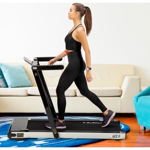 LOOP12 MULTI BLACK ELECTRIC TREADMILL WITH TABLE HMS