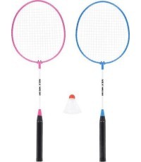 Plieninis badmintono rinkinys NILS NRZ001, 2 raketės ir plunksninukas