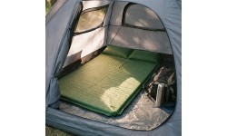 Самонадувающийся коврик с подушкой NILS CAMP NC4060, двухместный, зеленый