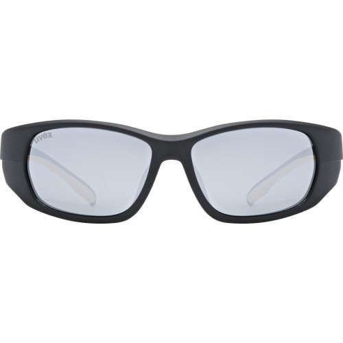 Uvex Sportstyle 514 Glasses, Black Matt / Mirror Silver