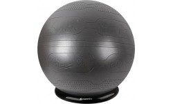 Гимнастический мяч inSPORTline Stretch Ball 65 см с BallBase - Чёрный