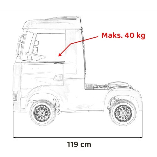 Электромобиль Scania R-SERIE, чёрный