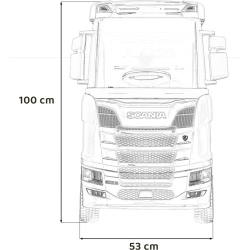 Elektromobilis Scania R-SERIE, juodas