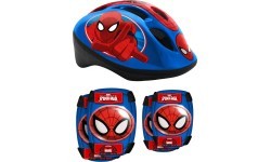 Vaikiškas šalmo ir apsaugų rinkinys Spiderman