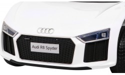 Elektromobilis Audi R8, baltas