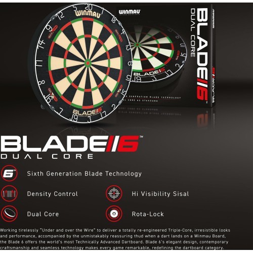 Мишень для дартса Winmau Blade 6 Dual Core
