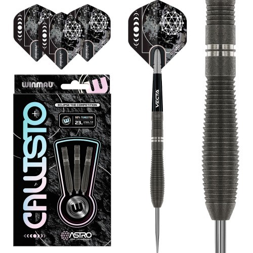 Smiginio strėlytės Winmau Callisto 2, 90% volframo, plieniniai antgaliai, 23g