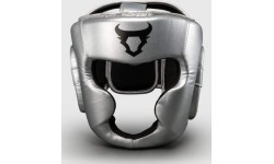 Ringhorns Charger by Venum Headgear- Silver/Black