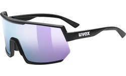 Uvex Sportstyle 235 glasses, black matt / mirror lavender