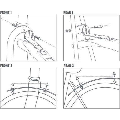 SKS Beavertail Mudguard Set 26-28