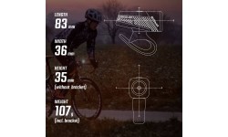 Priekinė lempa Sigma Buster 400 USB