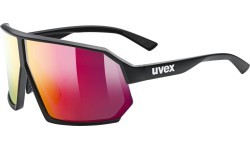 Akiniai Uvex sportstyle 237 black matt / mirror red