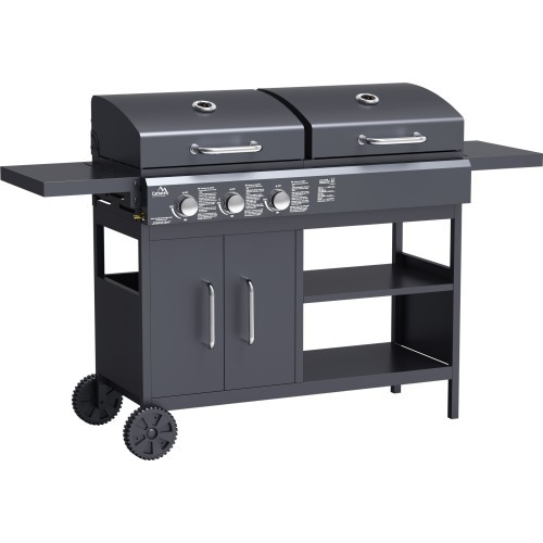 COUPLE 2in1 gas/charcoal grill