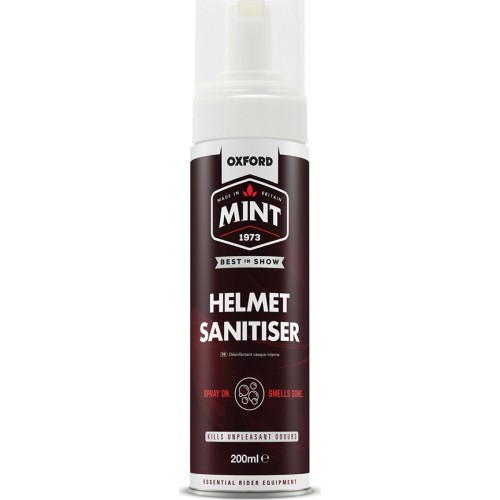 Šalmų dezinfekavimo putų purškiklis, mėtų, 200 ml