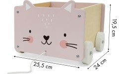 Wooden Trolley on a String For Blocks Eco Toys
