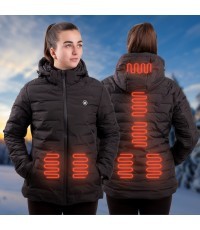Moteriška šildoma striukė W-TEC HEATborg Lady - Juoda