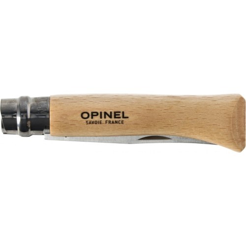 Нож Opinel 10 inox из бука в блистере