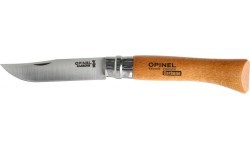 Opinel No.10 anglinio plieno peilis su buko rankena, blisteryje