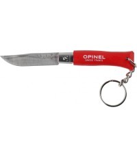 Opinel Colorama 04 inox nerūdijantis raktų pakabuko peilis, raudonas