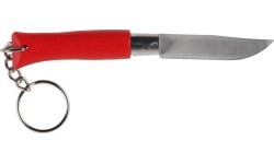 Opinel Colorama 04 inox nerūdijantis raktų pakabuko peilis, raudonas