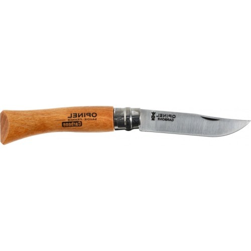 Нож Opinel 7 из углеродистой стали с буковой рукоятью, в блистере