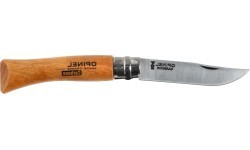 Нож Opinel 7 из углеродистой стали с буковой рукоятью, в блистере