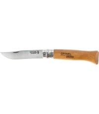 Нож Opinel 8 углеродистый, рукоять из бука, в блистере