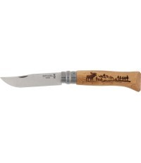 Нож Opinel 8 inox дуб серия Animal – лось