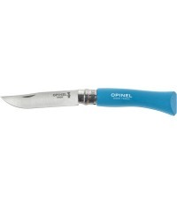 Opinel Colorama 07 inox sulankstomas peilis, graviruotas Brighton, blisteryje