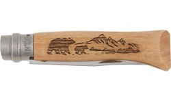 Нож Opinel 8 Inox дуб серия Animal – медведь