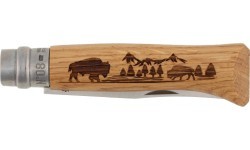Peilis Opinel Nr. 8 Inox, ąžuolas, Animal serija – buivolas