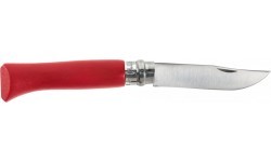 Peilis Opinel Inox Origins 001981, raudonas, lizdinėje pakuotėje