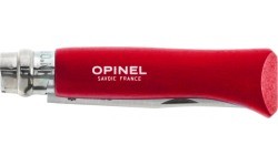 Peilis Opinel Inox Origins 001981, raudonas, lizdinėje pakuotėje