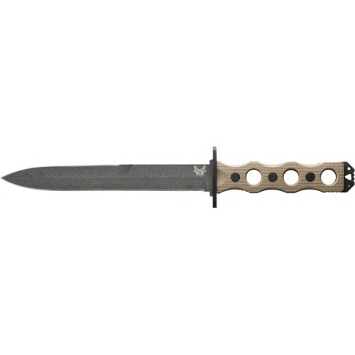 Benchmade 185BK-1 SOCP fiksuotos geležtės peilis, CPM-3V