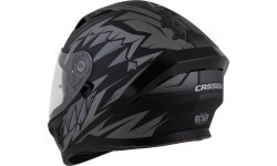 Motociklininko šalmas Cassida Orbit StriX Matte Black/Gray