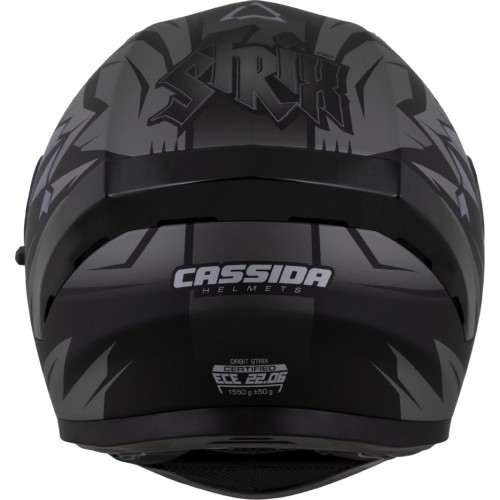 Motociklininko šalmas Cassida Orbit StriX Matte Black/Gray