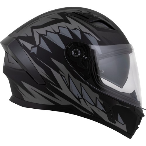 Motociklininko šalmas Cassida Orbit StriX Matte Black/Gray