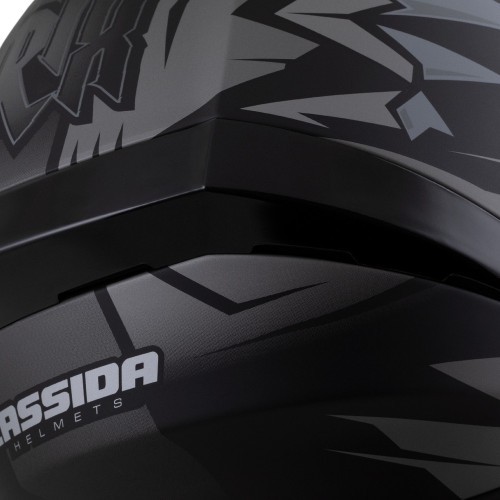 Motorcycle Helmet Cassida Orbit StriX Matte Black/Gray
