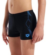 B Arena Graphic Swim Short Black-Turquoise 10-11 - 508