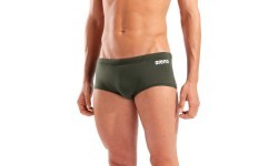 Maudymosi šortai M Team Swim Low Waist Solid Dark Sage-White 75 - 660