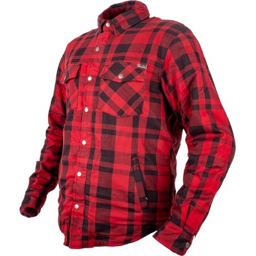 Motociklininko marškiniai BOS Lumberjack - Juodai pilka