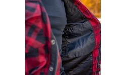Motorcycle Shirt BOS Lumberjack - Black Grey